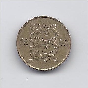 ESTONIA 20 SENTI 1996 KM # 23 VF 1