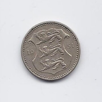 ESTONIA 10 SENTI 1931 KM # 12 VF 1