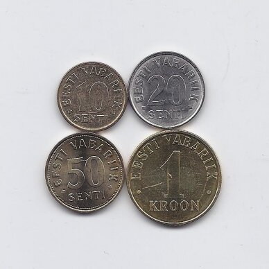 ESTIJA 2006 - 2008 m. 4 monetų rinkinys