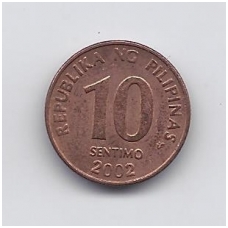 FILIPINAI 10 SENTIMO 2002 KM # 270 VF FILIPINAI 10 SENTIMO 2002 KM # 270 VF