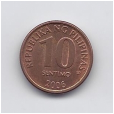 FILIPINAI 10 SENTIMO 2006 KM # 270 VF FILIPINAI 10 SENTIMO 2006 KM # 270 VF