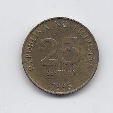 FILIPINAI 25 SENTIMO 1995 KM # 271 VF FILIPINAI 25 SENTIMO 1995 KM # 271 VF