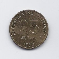 FILIPINAI 25 SENTIMO 1998 KM # 271 VF FILIPINAI 25 SENTIMO 1998 KM # 271 VF
