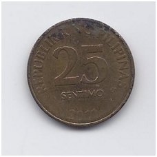 FILIPINAI 25 SENTIMO 2011 KM # 271a F FILIPINAI 25 SENTIMO 2011 KM # 271a F