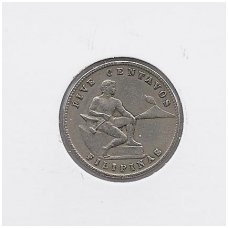 FILIPINAI 5 CENTAVOS 1944 S KM # 180a VF FILIPINAI 5 CENTAVOS 1944 S KM # 180a VF
