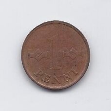 SUOMIJA 1 PENNI 1964 KM # 44 VF