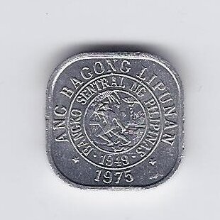 FILIPINAI 1 SENTIMO 1975 KM # 205 VF 1