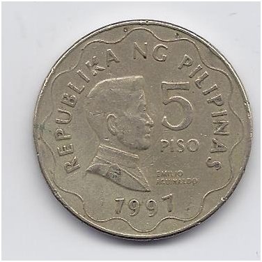 FILIPINAI 5 PISO 1997 KM # 272 VF