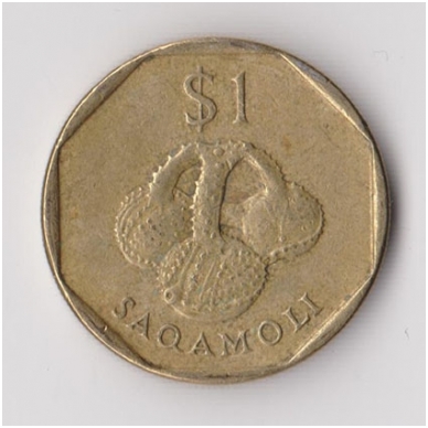 FIJI 1 DOLLAR 1995 KM # 73 VF