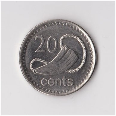 FIJI 20 CENTS 2009 KM # 121 VF