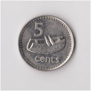 FIDŽIS 5 CENTS 1990 KM # 51a VF