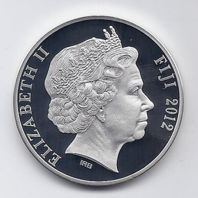FIJI 10 DOLLARS 2012 KM # new PROOF Winter Olympics 1