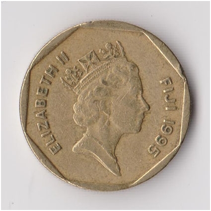FIJI 1 DOLLAR 1995 KM # 73 VF 1