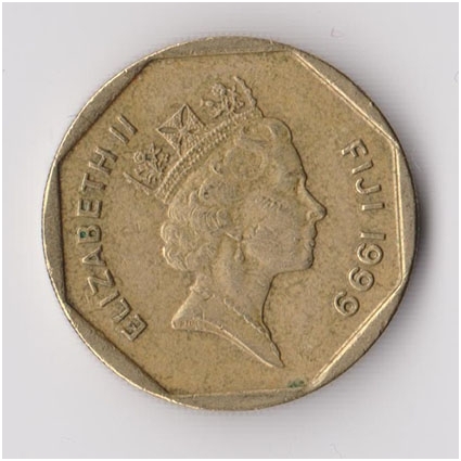 FIDŽIS 1 DOLLAR 1999 KM # 73 VF 1