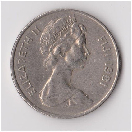 FIJI 10 CENTS 1981 KM # 30 VF 1
