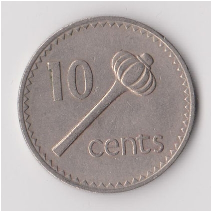 FIJI 10 CENTS 1981 KM # 30 VF