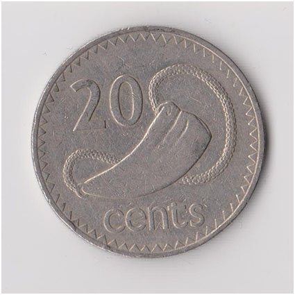 FIJI 20 CENTS 1969 KM # 31 VF