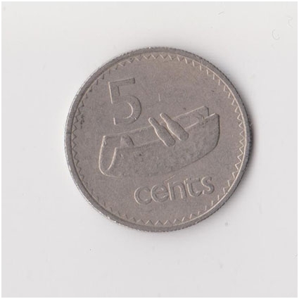 FIJI 5 CENTS 1982 KM # 29 VF