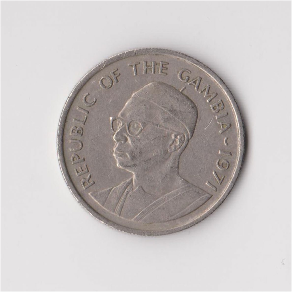 GAMBIA 25 BUTUTS 1971 KM # 11 VF 1