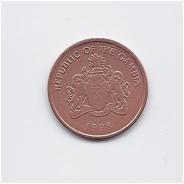 GAMBIA 1 BUTUT 1998 KM # 54 AU/UNC 1