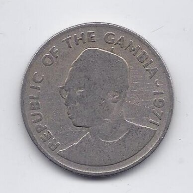 GAMBIA 50 BUTUTS 1971 KM # 12 F 1