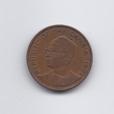 GAMBIA 5 BUTUTS 1971 KM # 9 VF 1