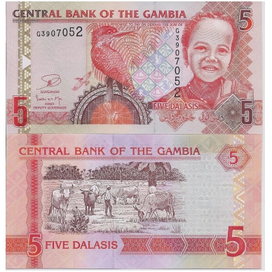 GAMBIA 5 DALASIS 2006 (2013) P # 25 UNC