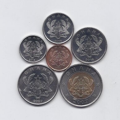 GANA 2007 - 2016 m. 6 monetų rinkinys 1