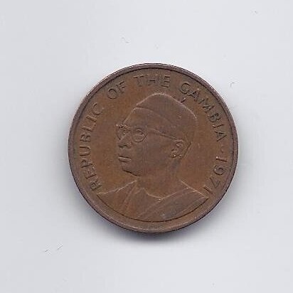GAMBIA 5 BUTUTS 1971 KM # 9 VF 1
