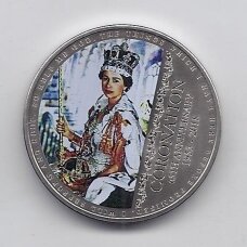 GERNSIS 5 POUNDS 2018 KM # 343 UNC Karūnavimo 65-metis GERNSIS 5 POUNDS 2018 KM # 343 UNC Karūnavimo 65-metis