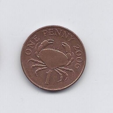 GUERNSEY 1 PENNY 2006 KM # 89 VF