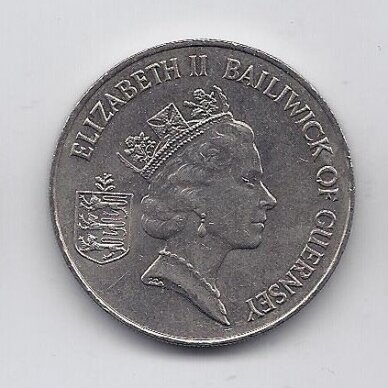 GUERNSEY 10 PENCE 1988 KM # 43.1 VF 1