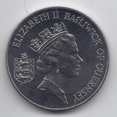 GUERNSEY 2 POUNDS 1994 KM # 56 AU 50th Anniversary - Normandy Landing 1