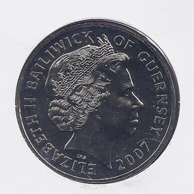GERNSIS 5 POUNDS 2007 KM # 209 UNC Deimantinės vestuvės - Gėlių puokštė 1