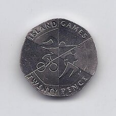 GIBRALTAR 20 PENCE 2019 AB KM # new UNC