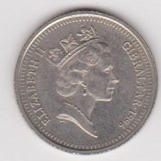 GIBRALTAR 10 PENCE 1996 KM # 112 VF 1