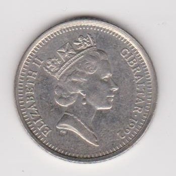 GIBRALTAR 10 PENCE 1992 KM # 112 VF 1