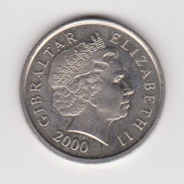 GIBRALTAR 10 PENCE 2000 KM # 776 VF / XF 1