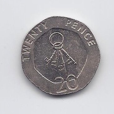 GIBRALTAR 20 PENCE 2012 KM # 1103 VF/XF