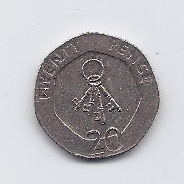 GIBRALTAR 20 PENCE 2005 KM # 1083 VF