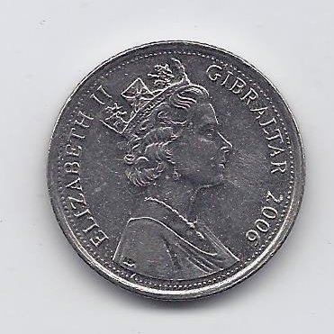 GIBRALTAR 10 PENCE 2006 KM # 1082 VF 1