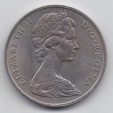GIBRALTAR 1 CROWN 1967 KM # 4 AU 1
