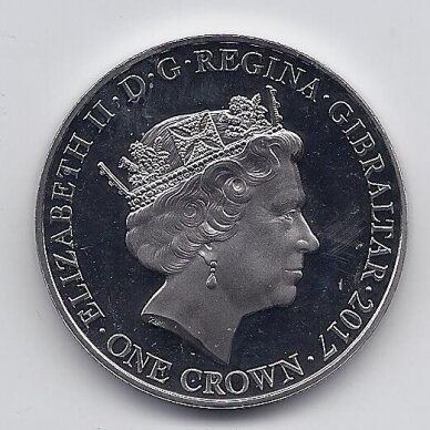 GIBRALTAR 1 CROWN 2017 KM # 1615 UNC Battle of Ypres 1