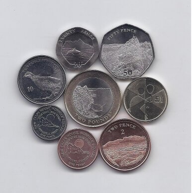 GIBRALTAR 2018 - 2020 8 coins set