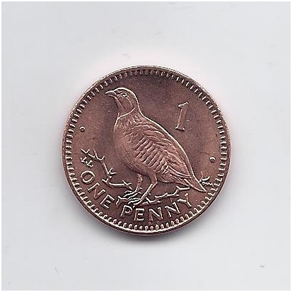 GIBRALTAR 1 PENNY 2000 KM # 773 AU