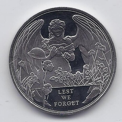 GIBRALTAR 1 CROWN 2018 KM # new UNC Battle of Ypres