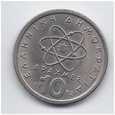 GREECE 10 DRACHMAI 1982 KM # 132 VF
