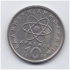 GREECE 10 DRACHMAI 1988 KM # 132 VF