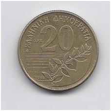 GREECE 20 DRACHMES 1994 KM # 154 VF