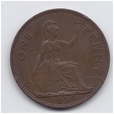 GREAT BRITAIN 1 PENNY 1939 KM # 845 VF GREAT BRITAIN 1 PENNY 1939 KM # 845 VF